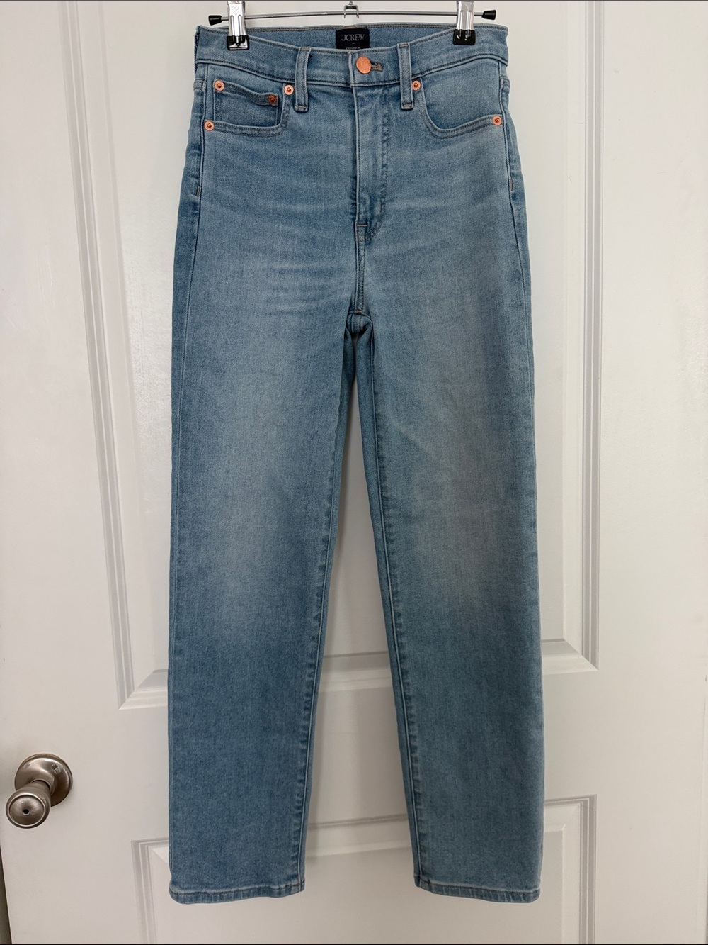 J. Crew Straight-Leg Jeans in Light Blue Wash
